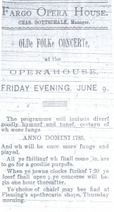 Fargo Opera ad June 17,1893