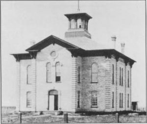 The second incarnation of the county courthouse, built in 1873. 