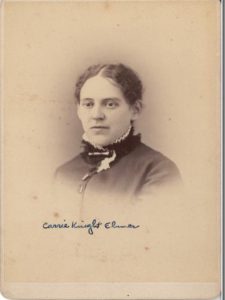 Carrie Knight Elmer, Wife of O.H. Elmer and leader in the Minnesota Ladies' Home Missionary Society
