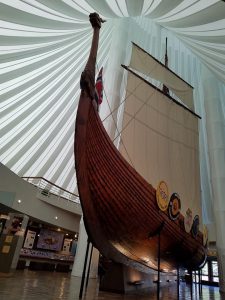 Hjemkomst Ship on permanent display at the Hjemkomst Center In Moorhead, Minnesota. Photo by Kaci Johnson